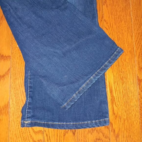 We The Free Lilibet Jeans Blue Stretch Cotton Blend Denim Flared XS - Picture 7 of 11